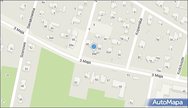 Izabelin C, 3 Maja, 84a, mapa Izabelin C