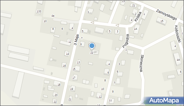 Jabłoń, 3 Maja, 11, mapa Jabłoń