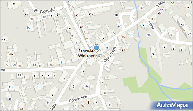 Janowiec Wielkopolski, 3 Maja, 2, mapa Janowiec Wielkopolski