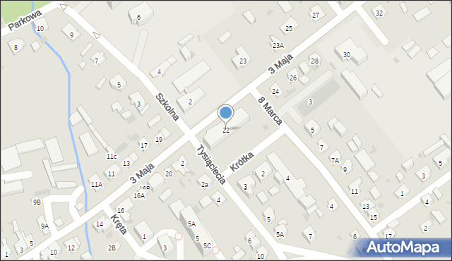 Janowiec Wielkopolski, 3 Maja, 22, mapa Janowiec Wielkopolski