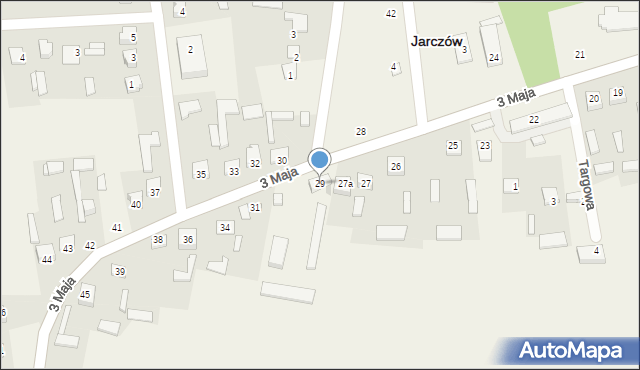 Jarczów, 3 Maja, 29, mapa Jarczów