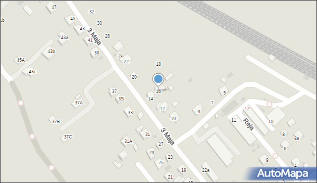 Jedlicze, 3 Maja, 16, mapa Jedlicze