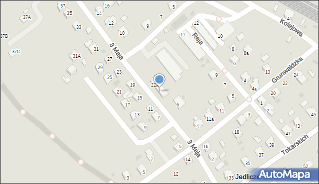 Jedlicze, 3 Maja, 22b, mapa Jedlicze