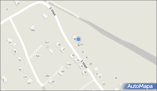 Jedlicze, 3 Maja, 34, mapa Jedlicze