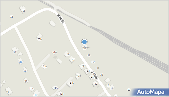 Jedlicze, 3 Maja, 36, mapa Jedlicze