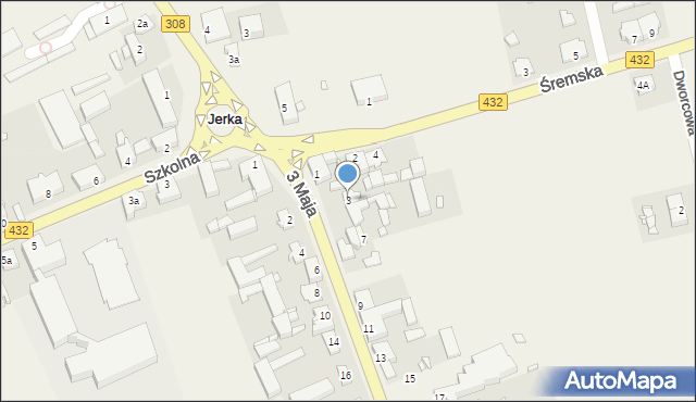 Jerka, 3 Maja, 3, mapa Jerka