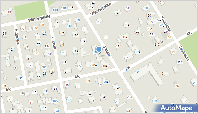 Józefów, 3 Maja, 18, mapa Józefów