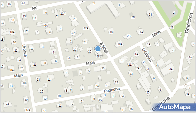 Józefów, 3 Maja, 28, mapa Józefów