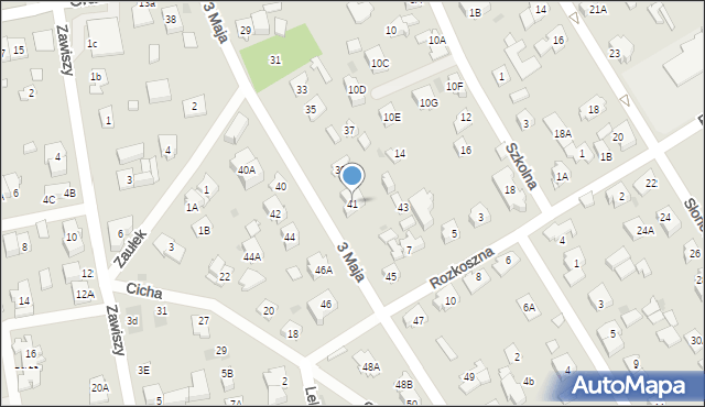 Józefów, 3 Maja, 41, mapa Józefów