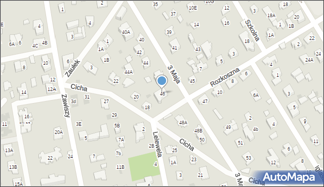 Józefów, 3 Maja, 46, mapa Józefów