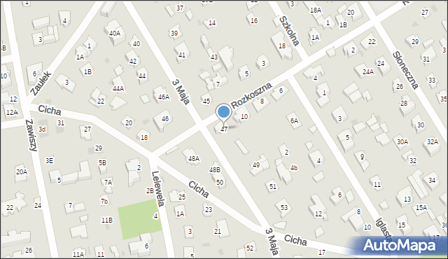 Józefów, 3 Maja, 47, mapa Józefów