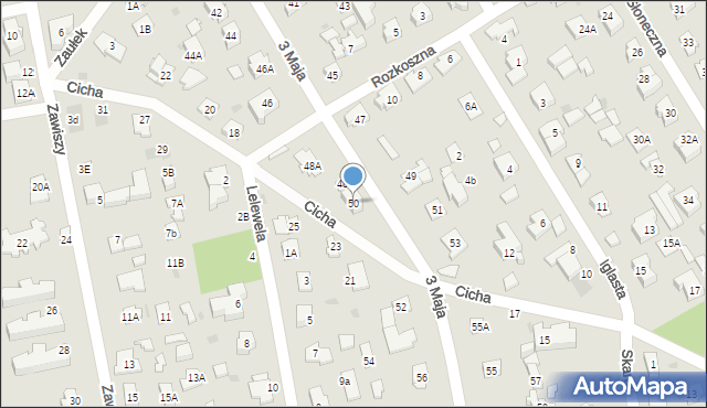 Józefów, 3 Maja, 50, mapa Józefów