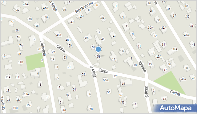 Józefów, 3 Maja, 53, mapa Józefów