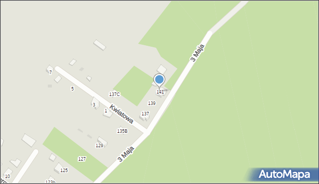 Kalety, 3 Maja, 141, mapa Kalety