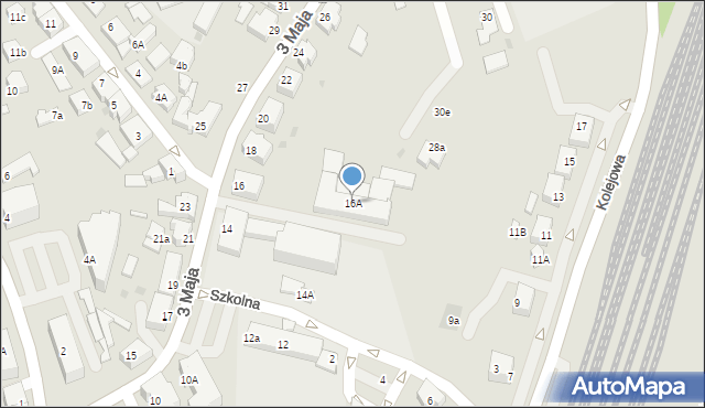 Kartuzy, 3 Maja, 16A, mapa Kartuzy