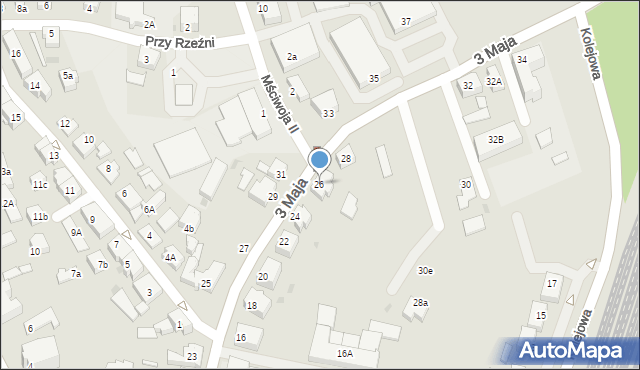 Kartuzy, 3 Maja, 26, mapa Kartuzy