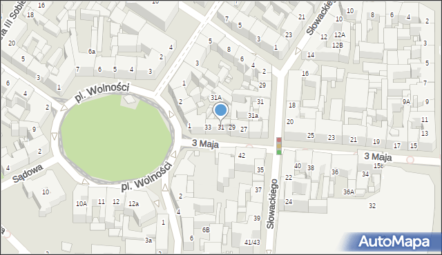 Katowice, 3 Maja, 31, mapa Katowic