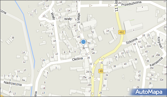 Kłobuck, 3 Maja, 39, mapa Kłobuck