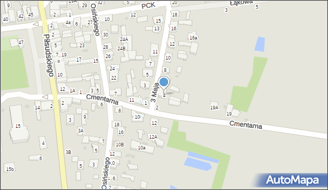 Kock, 3 Maja, 4, mapa Kock