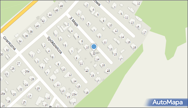 Kołbiel, 3 Maja, 12, mapa Kołbiel