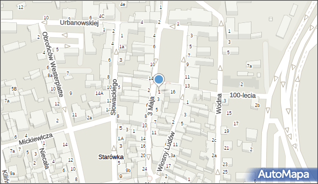 Konin, 3 Maja, 1, mapa Konina