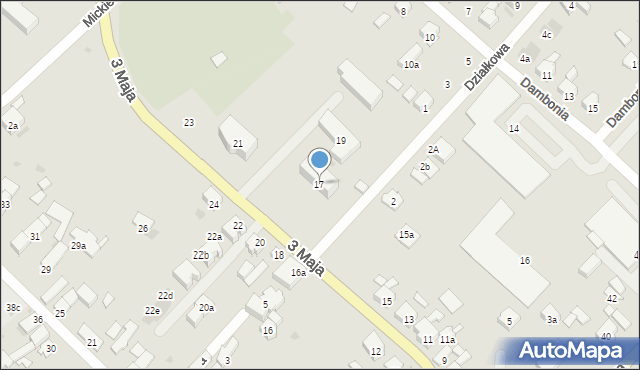 Krapkowice, 3 Maja, 17, mapa Krapkowice