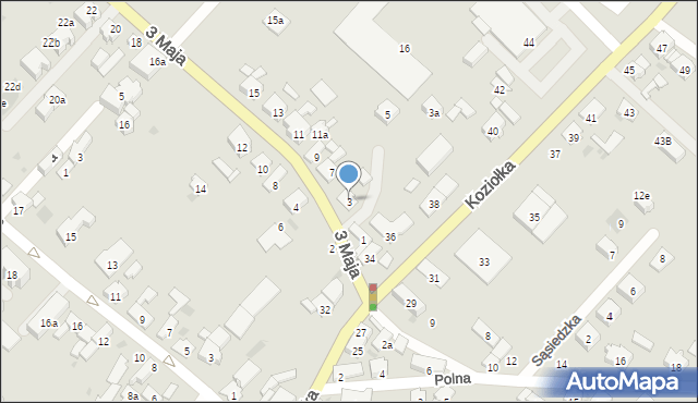 Krapkowice, 3 Maja, 3, mapa Krapkowice