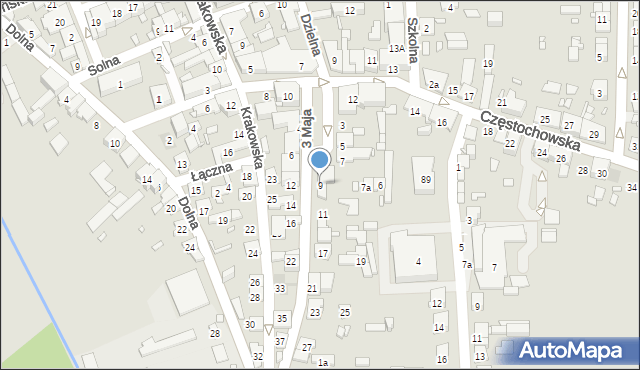 Krzepice, 3 Maja, 9, mapa Krzepice