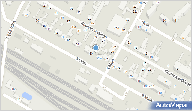 Kutno, 3 Maja, 28, mapa Kutno