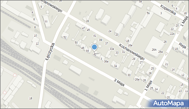 Kutno, 3 Maja, 42, mapa Kutno