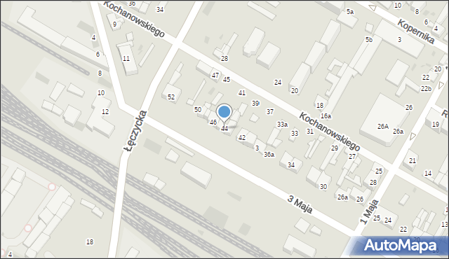 Kutno, 3 Maja, 44, mapa Kutno