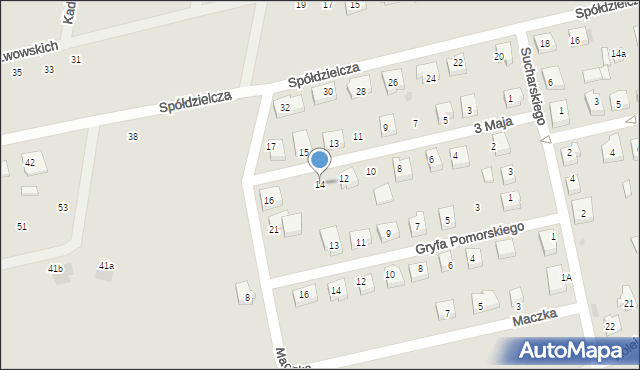 Lębork, 3 Maja, 14, mapa Lębork