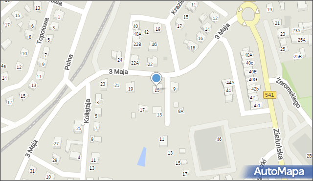 Lidzbark, 3 Maja, 15, mapa Lidzbark