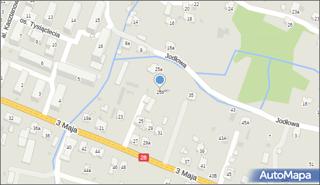 Maków Podhalański, 3 Maja, 25b, mapa Maków Podhalański