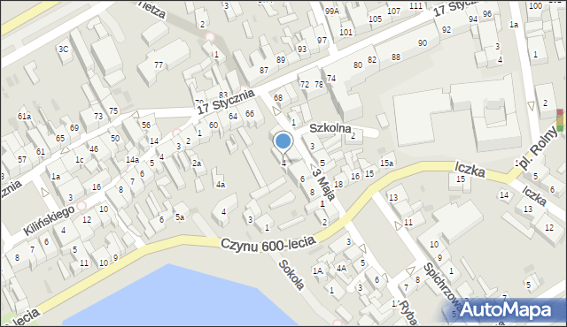 Międzychód, 3 Maja, 4, mapa Międzychód