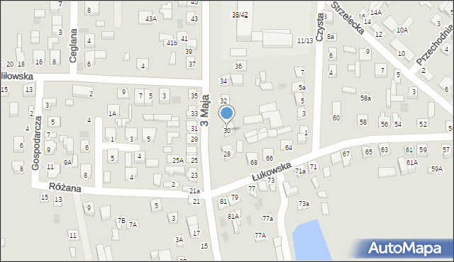 Międzyrzec Podlaski, 3 Maja, 30, mapa Międzyrzec Podlaski