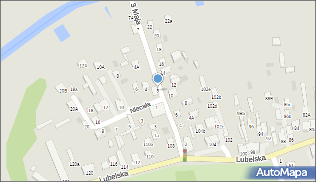 Międzyrzec Podlaski, 3 Maja, 5, mapa Międzyrzec Podlaski