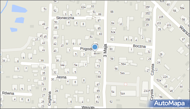 Międzyrzec Podlaski, 3 Maja, 77, mapa Międzyrzec Podlaski