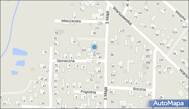 Międzyrzec Podlaski, 3 Maja, 91, mapa Międzyrzec Podlaski