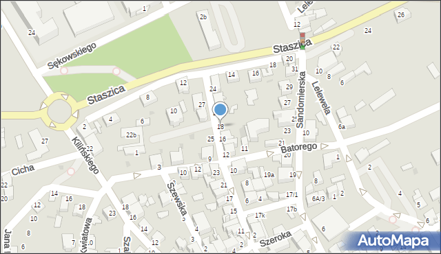 Mielec, 3 Maja, 18, mapa Mielca