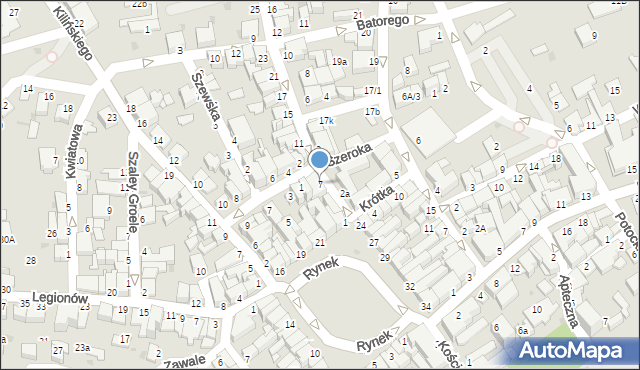 Mielec, 3 Maja, 7, mapa Mielca