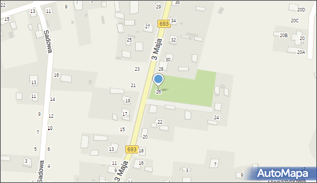 Milejczyce, 3 Maja, 26, mapa Milejczyce