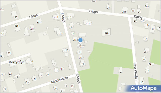Morzyczyn, 3 Maja, 2j, mapa Morzyczyn