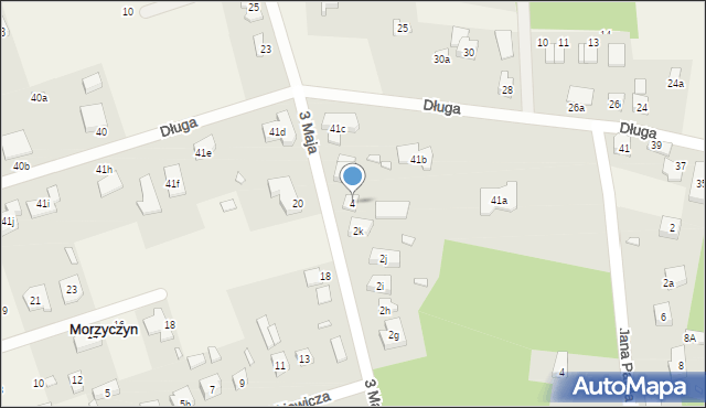 Morzyczyn, 3 Maja, 4, mapa Morzyczyn