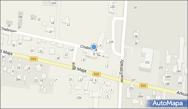 Mościska, 3 Maja, 6, mapa Mościska
