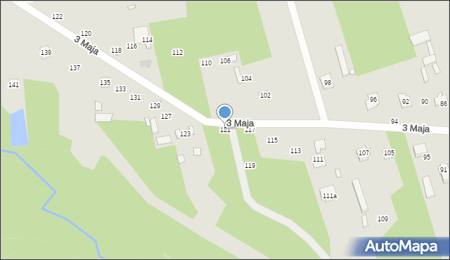 Mrozy, 3 Maja, 121, mapa Mrozy