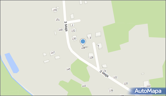 Mrozy, 3 Maja, 128, mapa Mrozy
