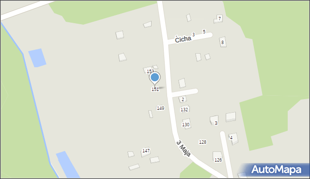 Mrozy, 3 Maja, 151, mapa Mrozy