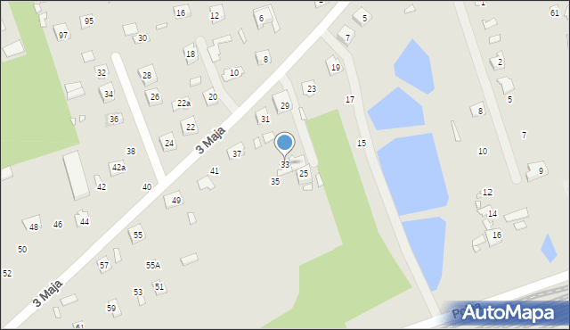 Mrozy, 3 Maja, 33, mapa Mrozy