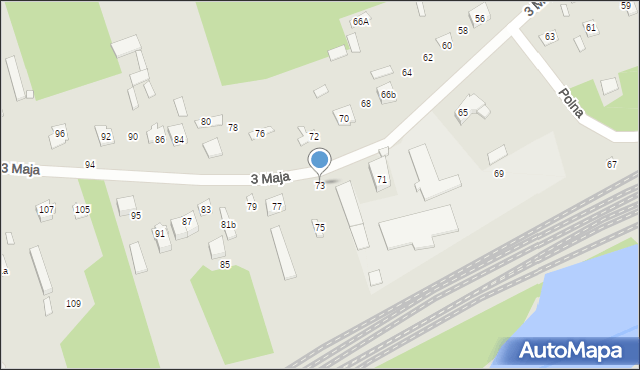 Mrozy, 3 Maja, 73, mapa Mrozy